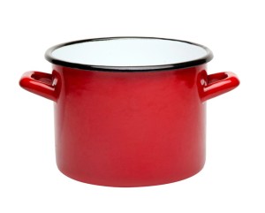 Garnek emaliowany Emalia Polska Pleszew 22 cm 6,7 l