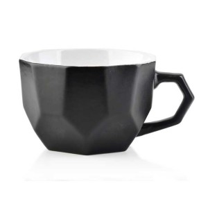 Kubek porcelanowy Sally Geo Black 450 ml