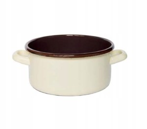 Rondel emalia 5,4 l kremowy