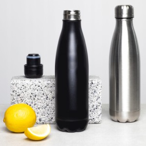 Butelka termiczna ze stali nierdzewnej Camel czarny mat 480 ml