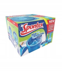 Wiadro i mop obrotowy Spontex Aqua Revolution