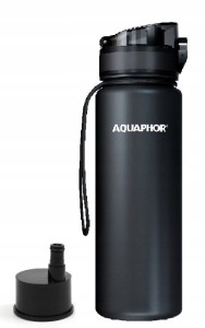 Butelka filtrująca 500 ml Aquaphor CITY czarny mat