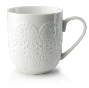 Kubek porcelanowy Koronka HTD6842 300 ml