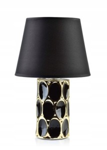 Lampa stołowa Mondex Leti Gold czarno-złota