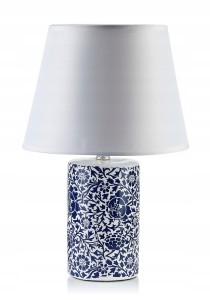 Lampa stołowa Mondex Leti biało-niebieska