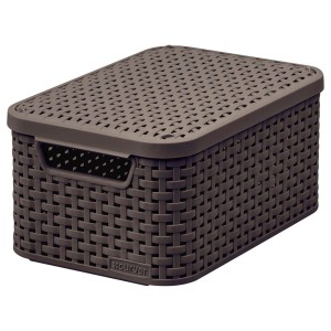 Koszyk Curver Rattan Style S z pokrywą