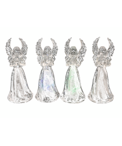 Aniołek LED 11,5 cm transparentny