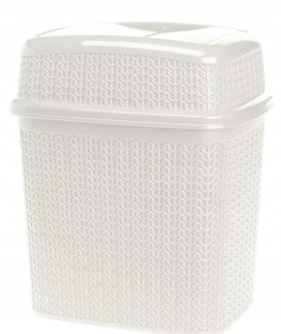 Kosz łazienkowy plastik Galicja 10l biały