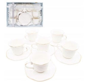 Filiżanka Bella Fiore porcelana 240 ml 6 szt.