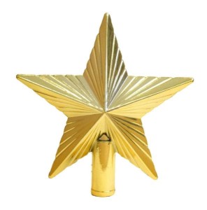 Gwiazda czubek złoty 15 cm