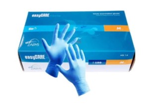 Rękawice Nitrylowe Easy Care Bezpudrowe, Niebieskie M, 100szt.
