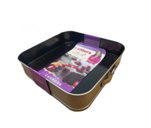  Expand ZWIEGER VITTERO CARBONE TORTOWNICA KWADRATOWA 28 CM
