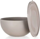 Bankiet Miska plastikowa z pokrywką CULINARIA średnica 20,7 cm, 2,5 l, Latte