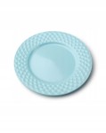 Talerz porcelanowy deserowy 20cm niebieski DIAMOND