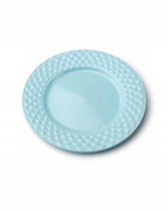 Talerz porcelanowy deserowy 20cm niebieski DIAMOND