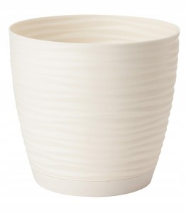 Doniczka Form-Plastic 19 cm x 19 x 15,7 cm średnica 19 cm krem