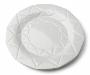 Talerz ceramiczny obiadowy płytki 24cm Adel szary