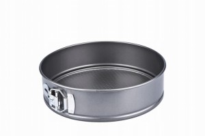 Tortownica okrągła nieprzywieralna 24cm Silver