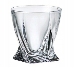 Kpl. 6szt szklanek do whisky kryształ 340ml QUADRO