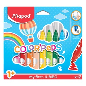 Flamastry Jumbo Color'Peps Early Age 12 kol Maped