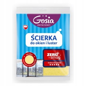 Ścierka mikrofibra (mikrofaza) Gosia w opakowaniu 1 szt. żółty