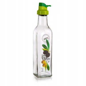 Pojemnik na oliwę Banquet Olives 250 ml 4,5x23 cm przezroczysto-zielony