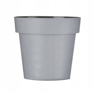 Doniczka Don-Plast 16 cm x 16 x 14,5 cm tworzywo sztuczne szara