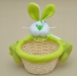 Koszyk Królik zielony H21*16 cm