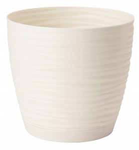 Doniczka Form-Plastic 21 cm x 23 x 21 cm kremowy