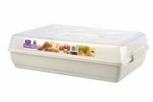 Pojemnik na ciasto BISCOTTI kremowy