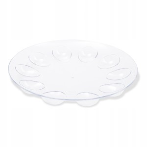 Półmisek do jajek Practic Bąble 23 cm transparentny