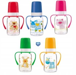 Butelka z uchwytami Canpol Babies Cute Animals 120 ml
