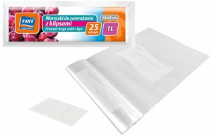 Woreczki do zamrażania żywności 1l 25szt
