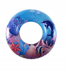 KOŁO DMUCHANE DO PŁYWANIA BASEN PLAŻA DLA DZIECI DELFINY RYBKI 80 cm