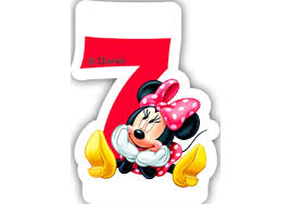 Świeczka Procos Disney Minnie Cafe cyfra 7 7 x 5 cm