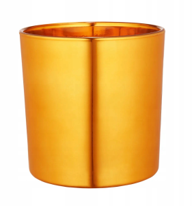 Świecznik szklany Gold Deco 14 cm AMBITION