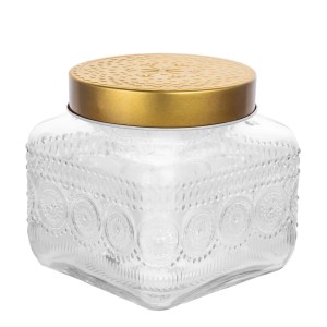 Słoik szklany pojemnik na żywność artykuły sypkie Altom Design Daisy 1,3 l