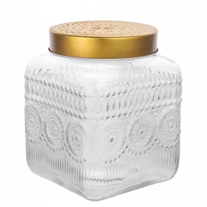 Słoik pojemnik szklany szczelny organizer kuchenny Altom Design Daisy 1,8 l
