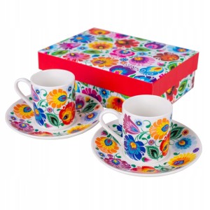 Filiżanka Folkstar porcelana 90 ml 2 szt.