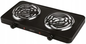 KUCHENKA ELEKTRYCZNA 2 PŁYTOWA OPTIMUM PK 2132 2000W CZARNA