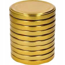 ZAKRĘTKI DO SŁOIKA ZŁOTA FI 66/4 10 szt.