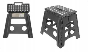 Taboret Ravi odcienie szarości 32 cm