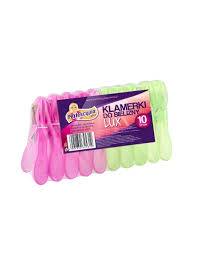Klamerki plastik wielokolorowy 10 szt.