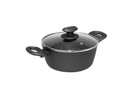 Garnek z pokrywką FORT, z odkuwanego aluminium, 2,2 l