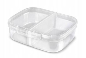 Pojemnik na żywność prostokątny z przegrodą Snap Box 3,3L . Curver