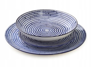 Komplet obiadowy 18cz.27/19/20cm miska 550ml