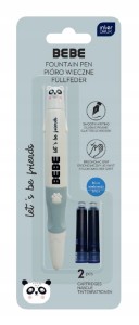 Pióro wieczne z ergonomicznym uchwytem + 2 naboje BEBE PANDA Interdruk