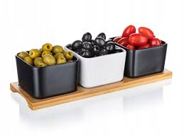 Miseczki do dipów Banquet z deską 4 elementy