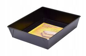 FORMA BLACHA DO PIECZENIA duża 28x23x6cm CZARNA fakturowana stal non stick