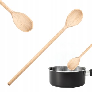 ŁYŻKA DREWNIANA DŁUGA 40cm ŁYŻKA do teflonu ŁYŻKA kuchenna SZWEDZKA
